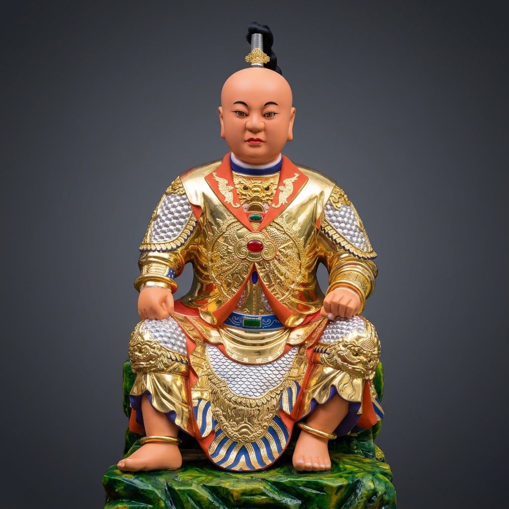 中壇元帥 哪吒太子 神像雕刻